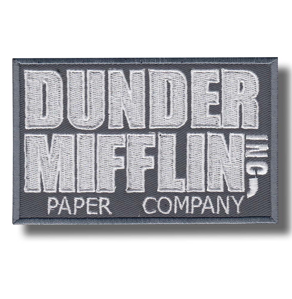 Dunder Mifflin Paper Company Velcro Morale Patch