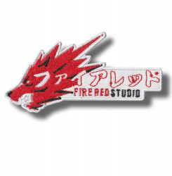 fire-red-studio-embroidered-patch-antsiuvas
