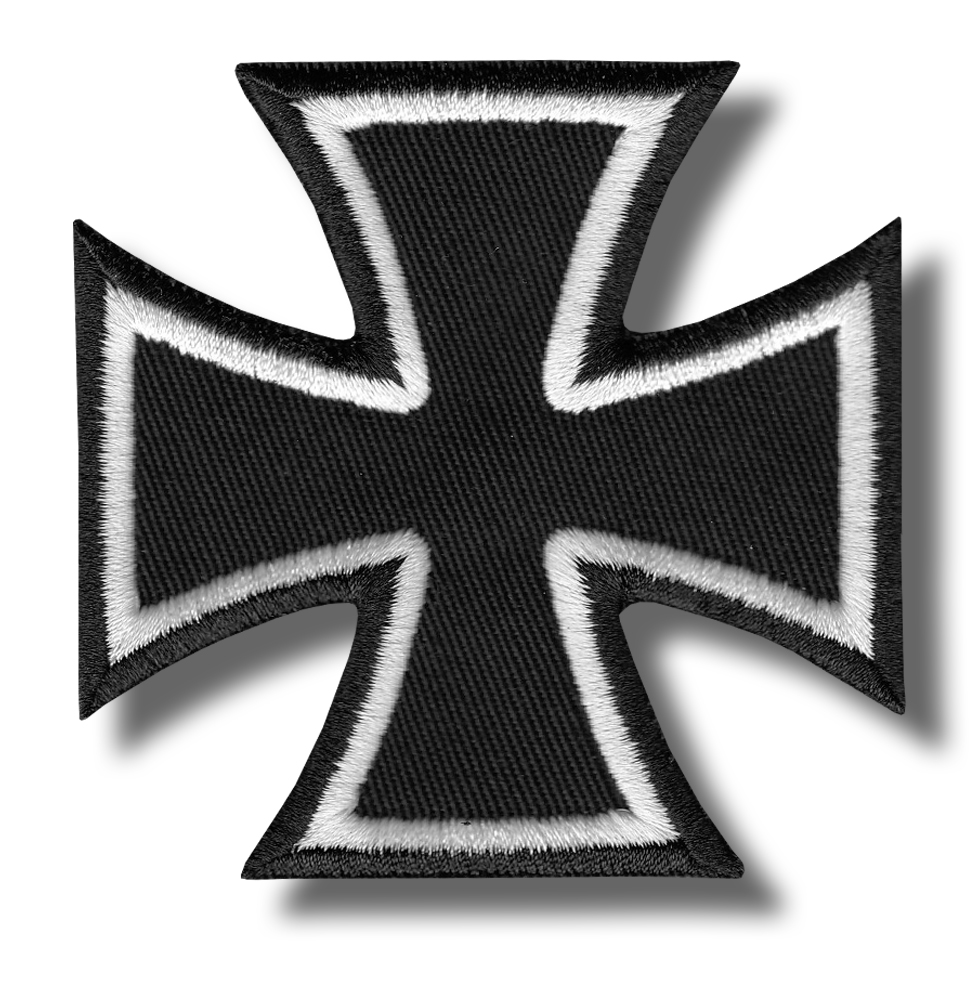 Iron cross - embroidered patch 8x8 CM