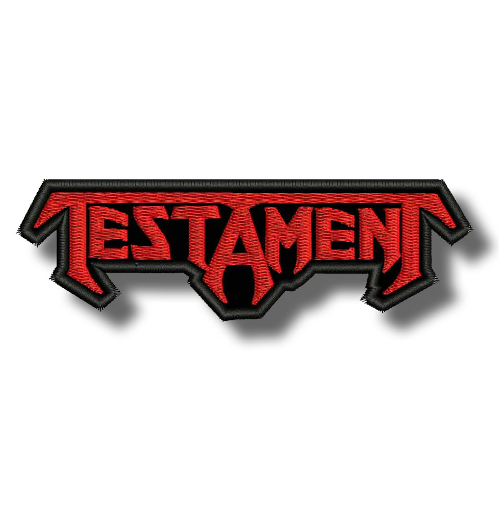 Testament - embroidered patch 11x4 CM | Patch-Shop.com