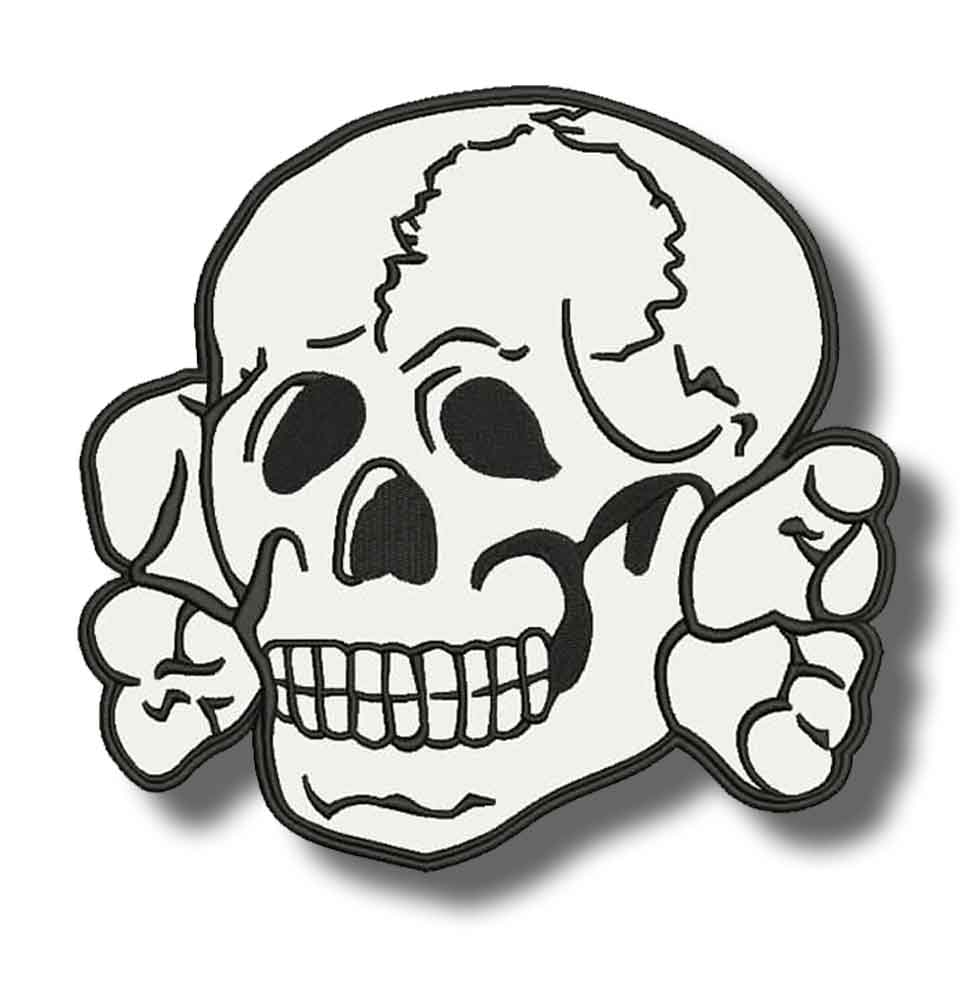 Totenkopf Skull Embroidered Patch 26x26 Cm Patch 6138