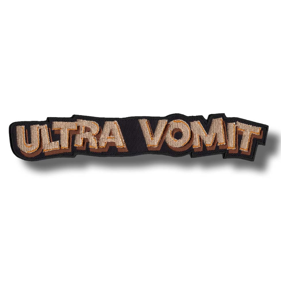 Patch Thermocollant Ultra Vomit - Broderie 10 Cm Vert - Pour Vestes, Sacs